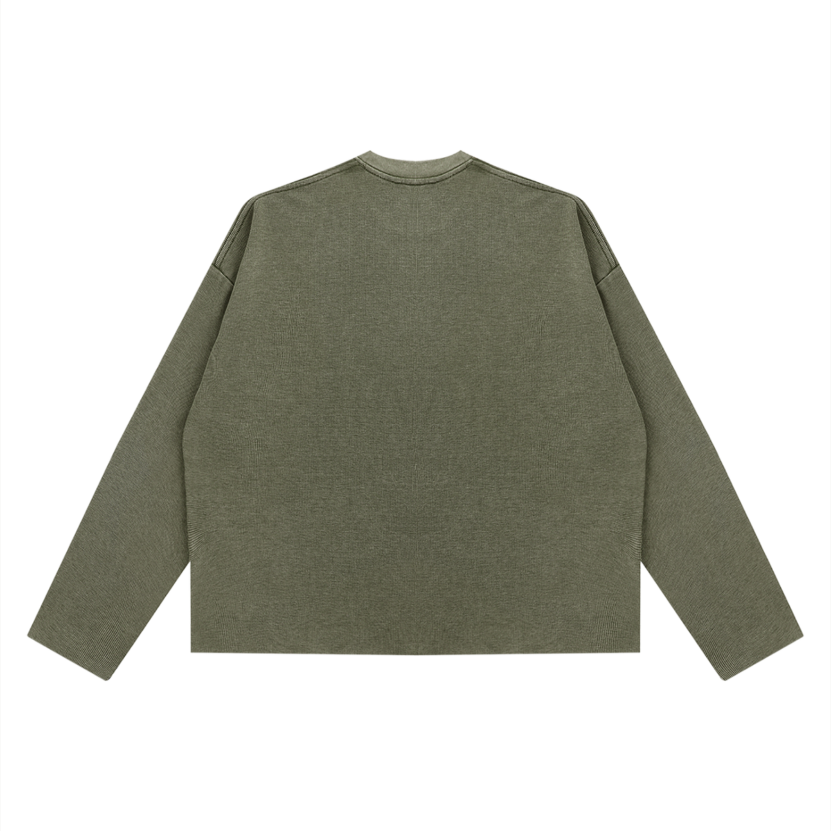 RAW Lost Archive Vintage Wash Boxy Waffle Long Sleeve Shirt