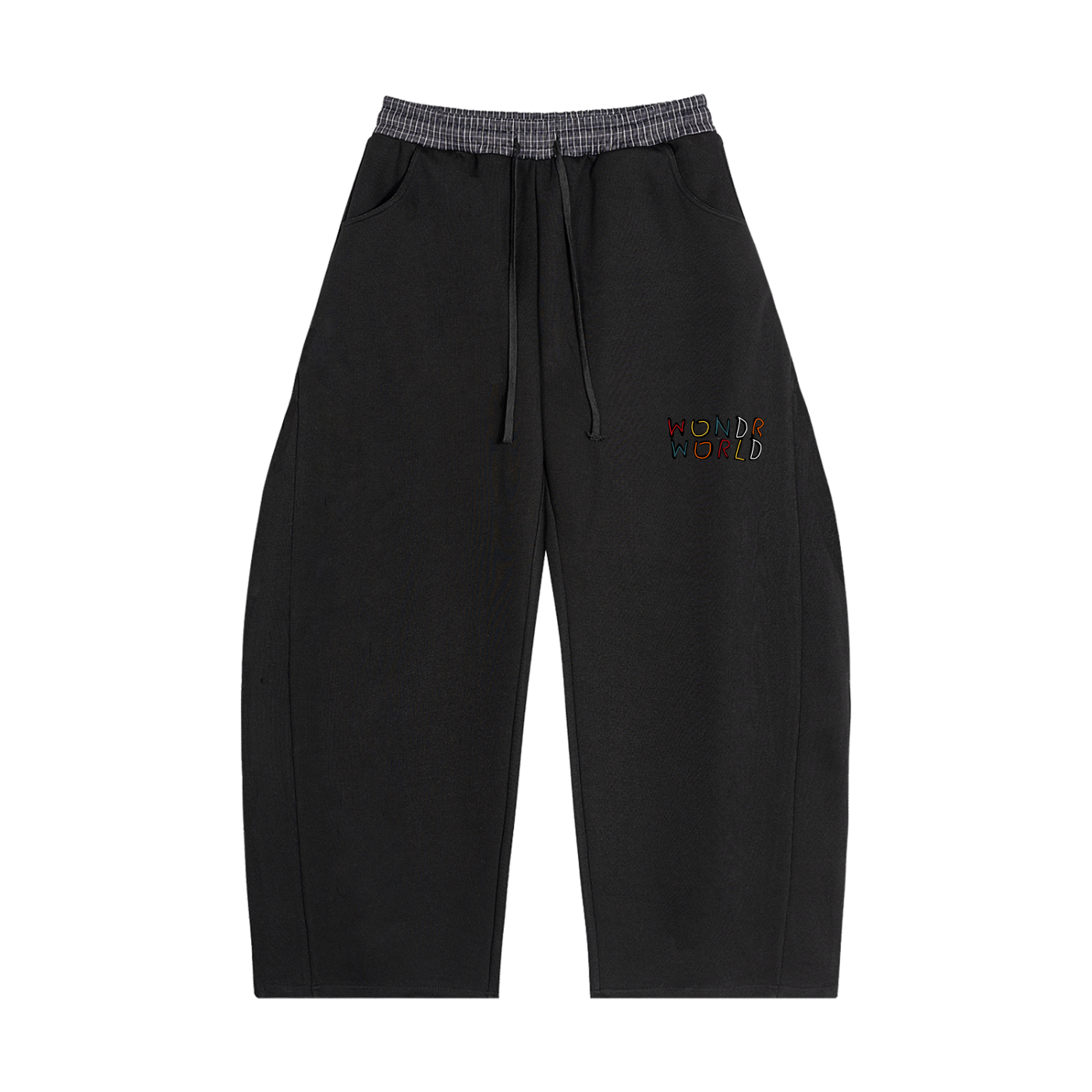 Wondr World Plaid Waistband Sweatpants