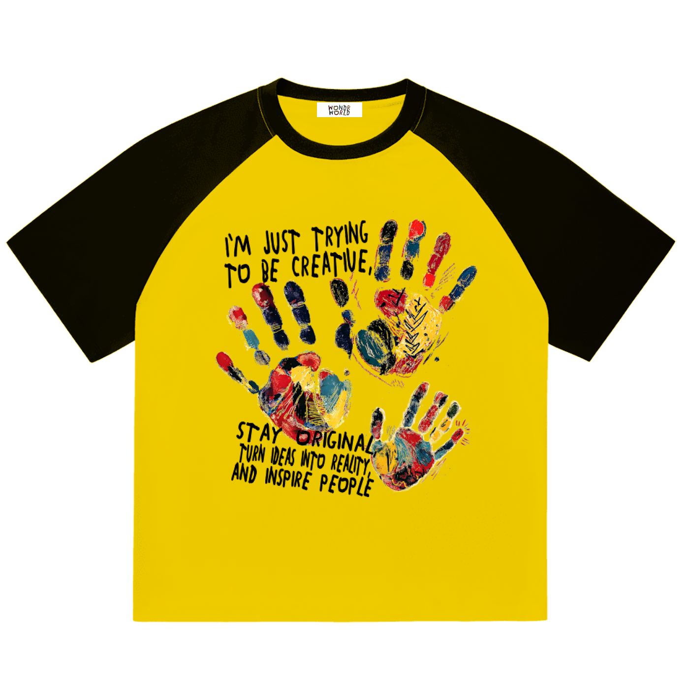 Be Creative Blocked Raglan Sleeve Shirt