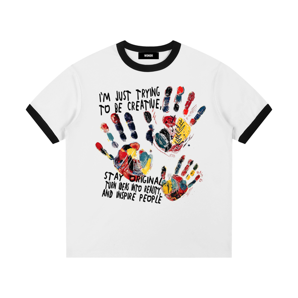 Be Creative Contrast Edge Shirt