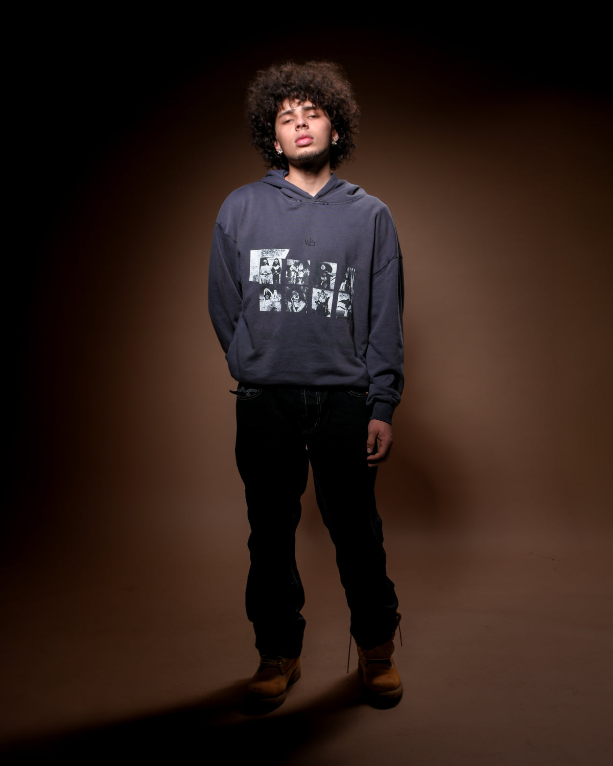 Sunfade photobook Boxy Hoodie