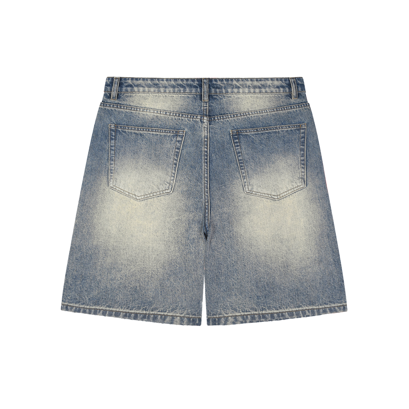 Wondr Faded Distressed Baggy Denim Shorts