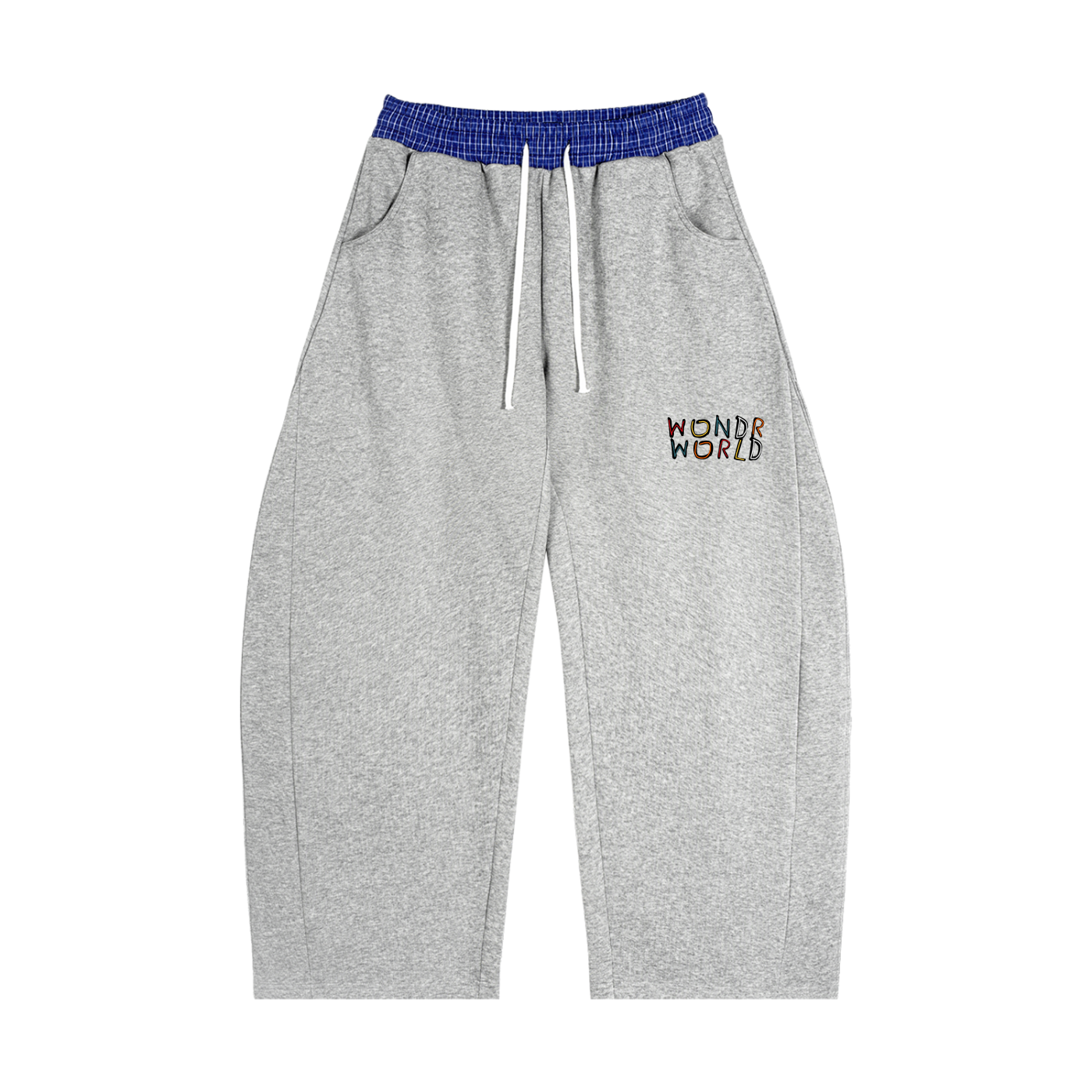 Wondr World Plaid Waistband Sweatpants
