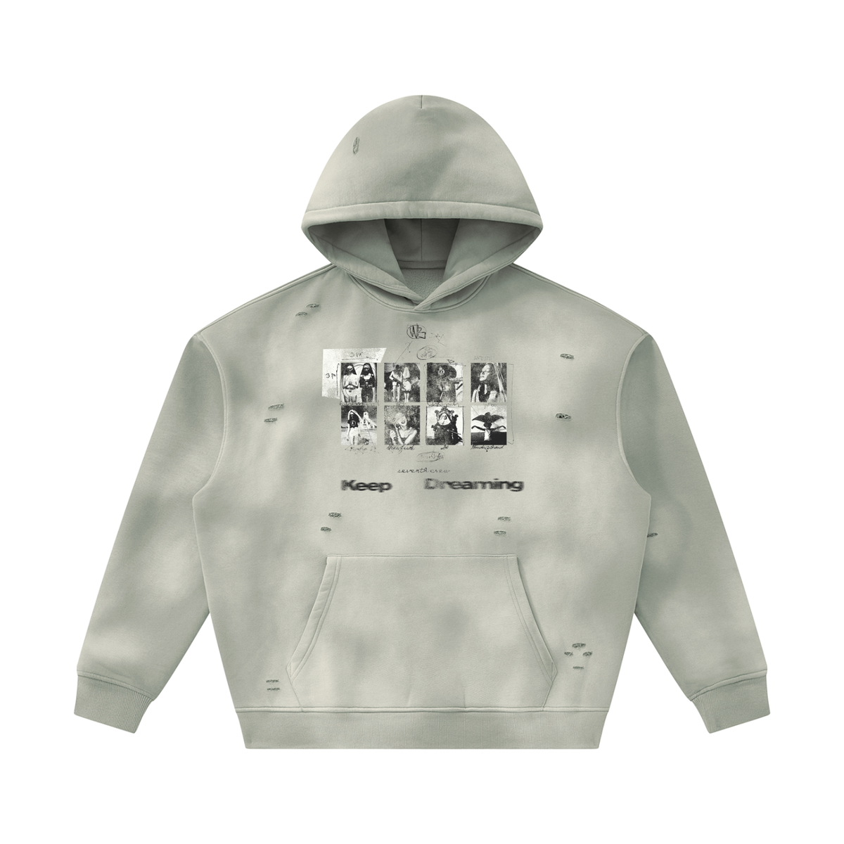 Sunfade distressed photobook Hoodie